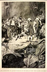 The Surrender of Captain Pearson to John Paul Jones on the Deck of the Bonhomme Richard in 1779