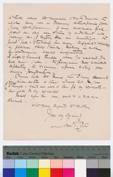 Page 2 of a letter from Howard Carter to Kingsmill Marrs, 25th October 1908