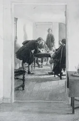 In the Old Raleigh Tavern, Illustration from 