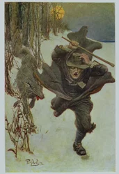 Once it Chased Doctor Wilkinson into the Very Town Itself, illustration from 