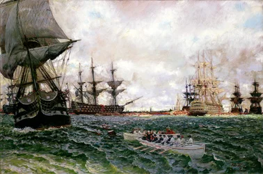 The Evacuation of Charleston (book illustration)