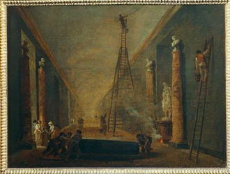 The Grand Gallery During Restoration