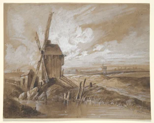 Windmills in a Landscape