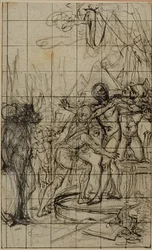 Enlarged Study for an Illustration in Tacitus 