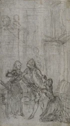 Study for Vignette-Frontispiece in Charles-Simon Favart