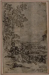 Study for Vignette in Fontanelle