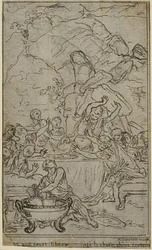 Study for an illustration in Tacitus "Tiberius, or The First Six Books of the Annals", Book IV, Vol. 2, 2nd Study