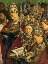 The Adoration of the Mystic Lamb (detail)