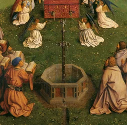 The Adoration of the Mystic Lamb (detail)