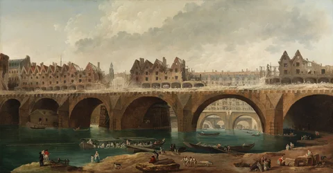 The Demolition of the Houses on the Pont Notre-Dame in Paris