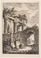 Evenings in Rome: The Statue in Front of Ruins