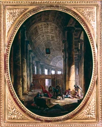 Interior of the Colonnade of St Peter