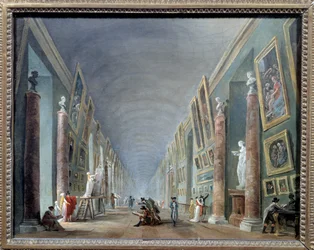 The Grand Hall of the Louvre between 1801 and 1805