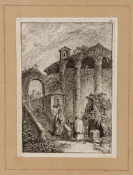 Plate Five from Evenings in Rome