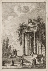 Plate Four from Evenings in Rome, 1763-64