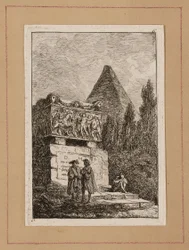 Plate Six from Evenings in Rome