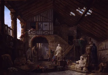 Studio of an Antiquities Restorer in Rome