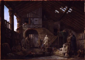 Studio of an Antiquities Restorer in Rome