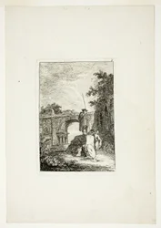 The Triumphal Arch, plate eight from Les Soirées de Rome