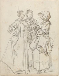 Three Ladies Chatting