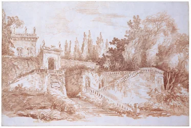 View of the Gardens at the Villa Mattei