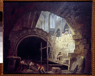 Violation of the Cellars of the Kings in the Basilica of Saint Denis in October 1793