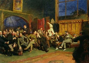 Evening in the Studio with My Students