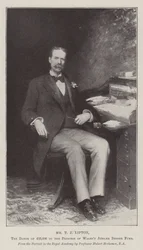 Mr T J Lipton, the Donor of £25,000 to the Princess of Wales