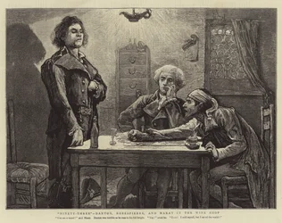 Ninety-Three, Danton, Robespierre, and Marat in the Wine Shop