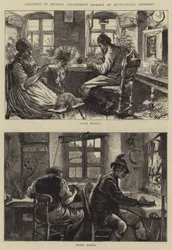 Sketches of Musical Instrument Makers at Mittenwald, Germany