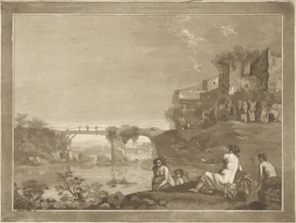 Landscape with Bathing Nymphs