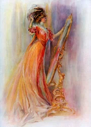 Woman admiring herself in a mirror