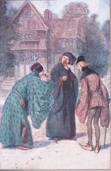 "If he were twenty Sir John Falstaffs, he shall not abuse Robert Shallow Esquire!", illustration from 