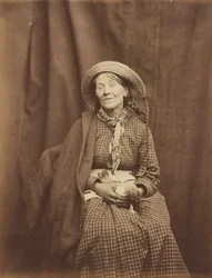Woman Holding a Dead Bird, Surrey County Asylum, c. 1855