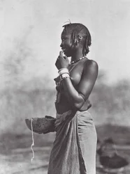 Africa: Eliri girl from the mountains of Dar Nuba