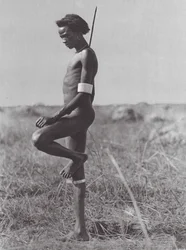 Africa: Nuer, resting position
