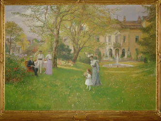 Park of an elegant Viennese villa