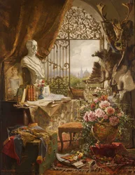 Still Life with Bust of Crown Prince Rudolf