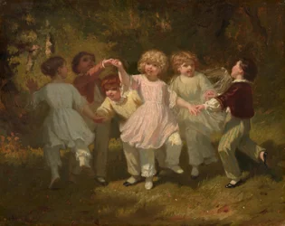 Children Playing in a Park, c.1860