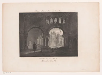 Stage Set for the Opera Robert le Diable