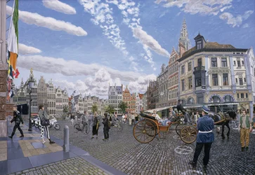 The Great Market Square in Antwerp, 1996