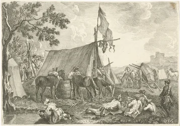 Landscape with a Military Camp
