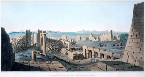 General View of the Ruins of the Great Temple at Karnak, Egypt, 1820