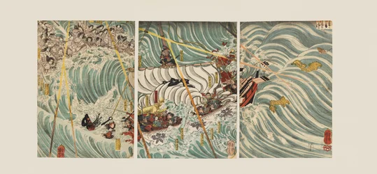 The Taira Ghosts Attacking Yoshitsune