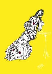Yellow Fashion Illustration