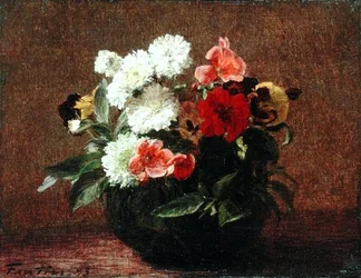 Flowers in a Clay Pot