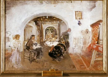 Interior of a farm in Valencia in Spain