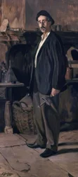 Don Plácido Zuloaga in his Workshop