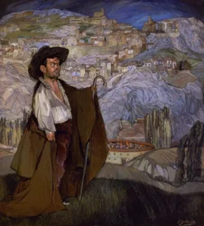 The dwarf Gregorio “El Botero” in Sepúlveda - 1908