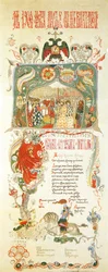 Menu of the Easter Meal on 11 April 1900